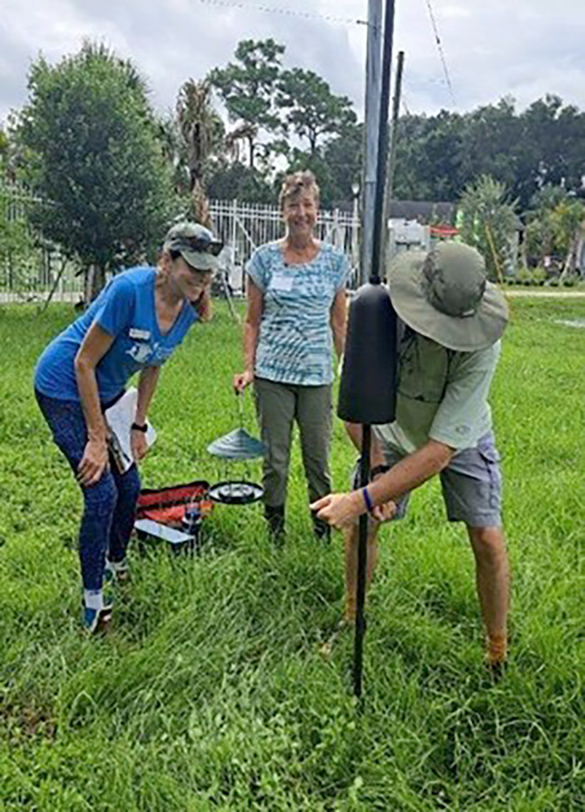 Earthas Farm bird feeder installation