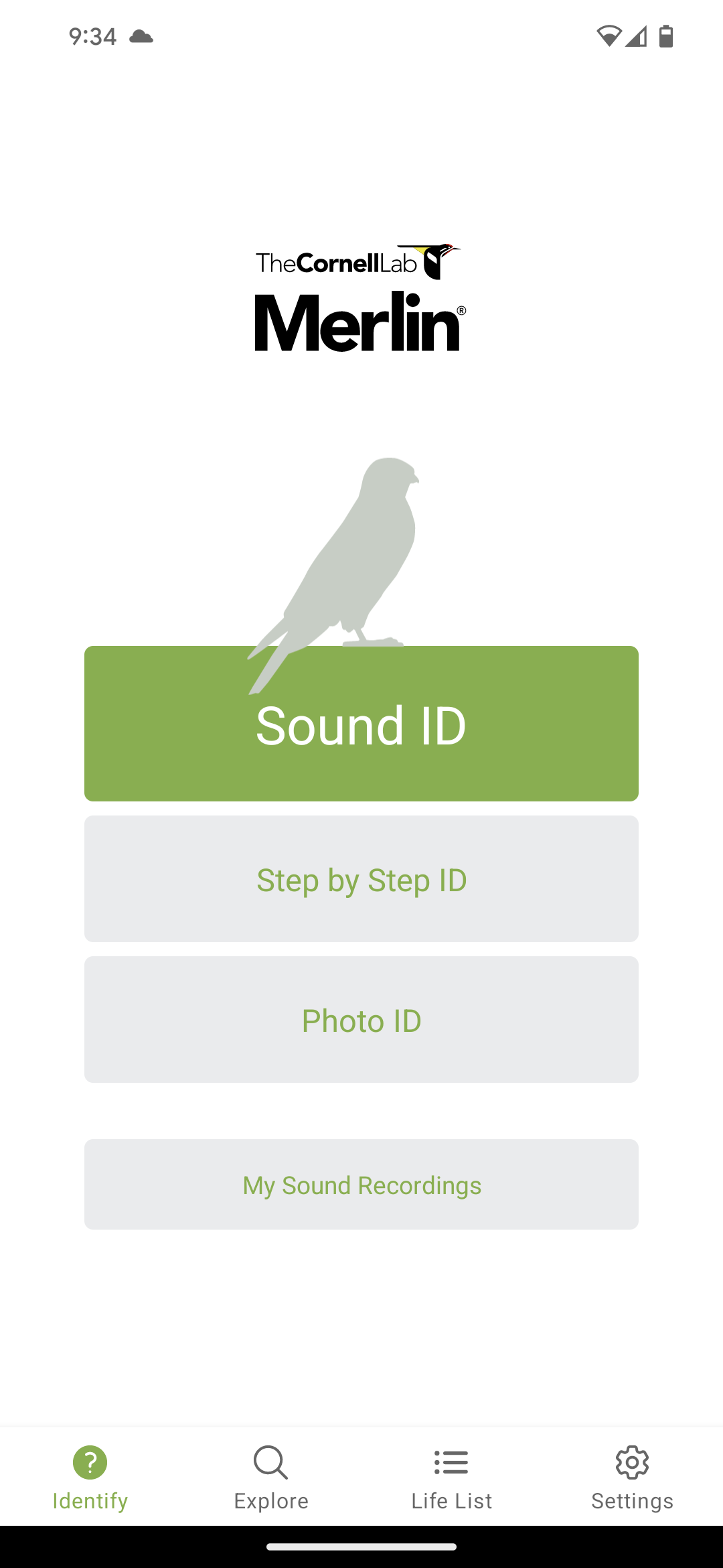 Merlin home screen 202404